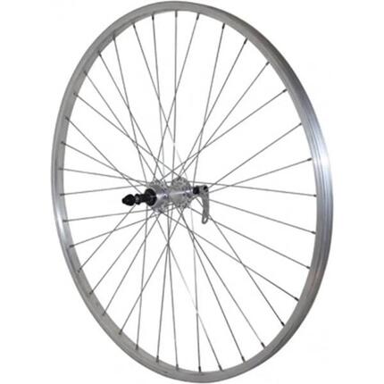 Roue de vélo VTC arrière aluminium moyeu Velox Rl 7-6V.