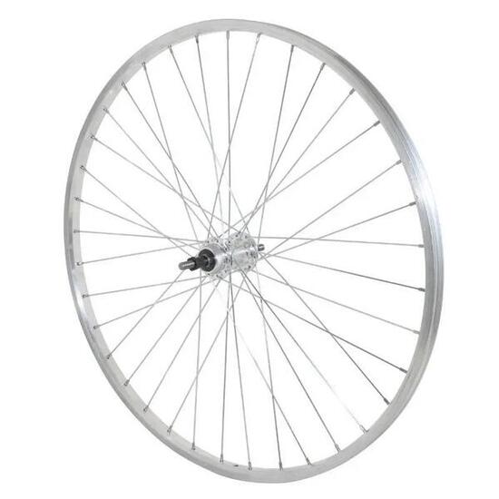 Roue vélo city arrière moyeu axe plein aluminium Velox RL 7-6-5V.