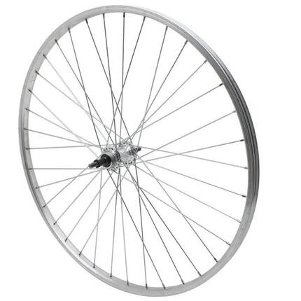 Roue de vélo VTC-City arrière aluminium moyeu aluminium axe plein Velox Rl 7-6V