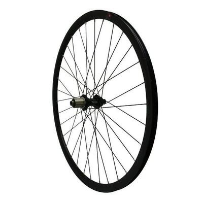Wiel gravel arrière moyeu roulement cassette axe traversant jante rayons acier v