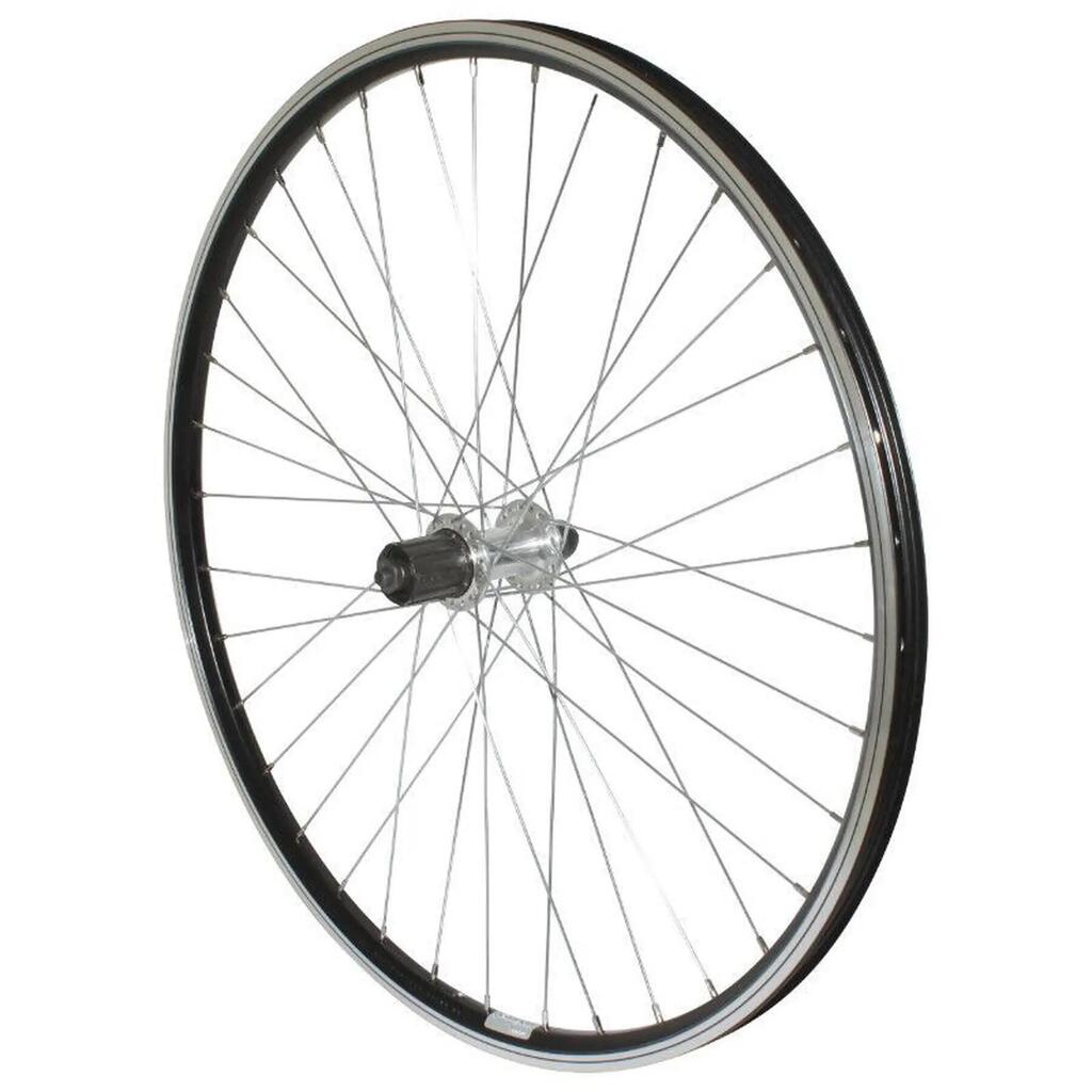 Bicycle wheel rear double wall aluminum hub cassette lock Velox P2R 9-8V.