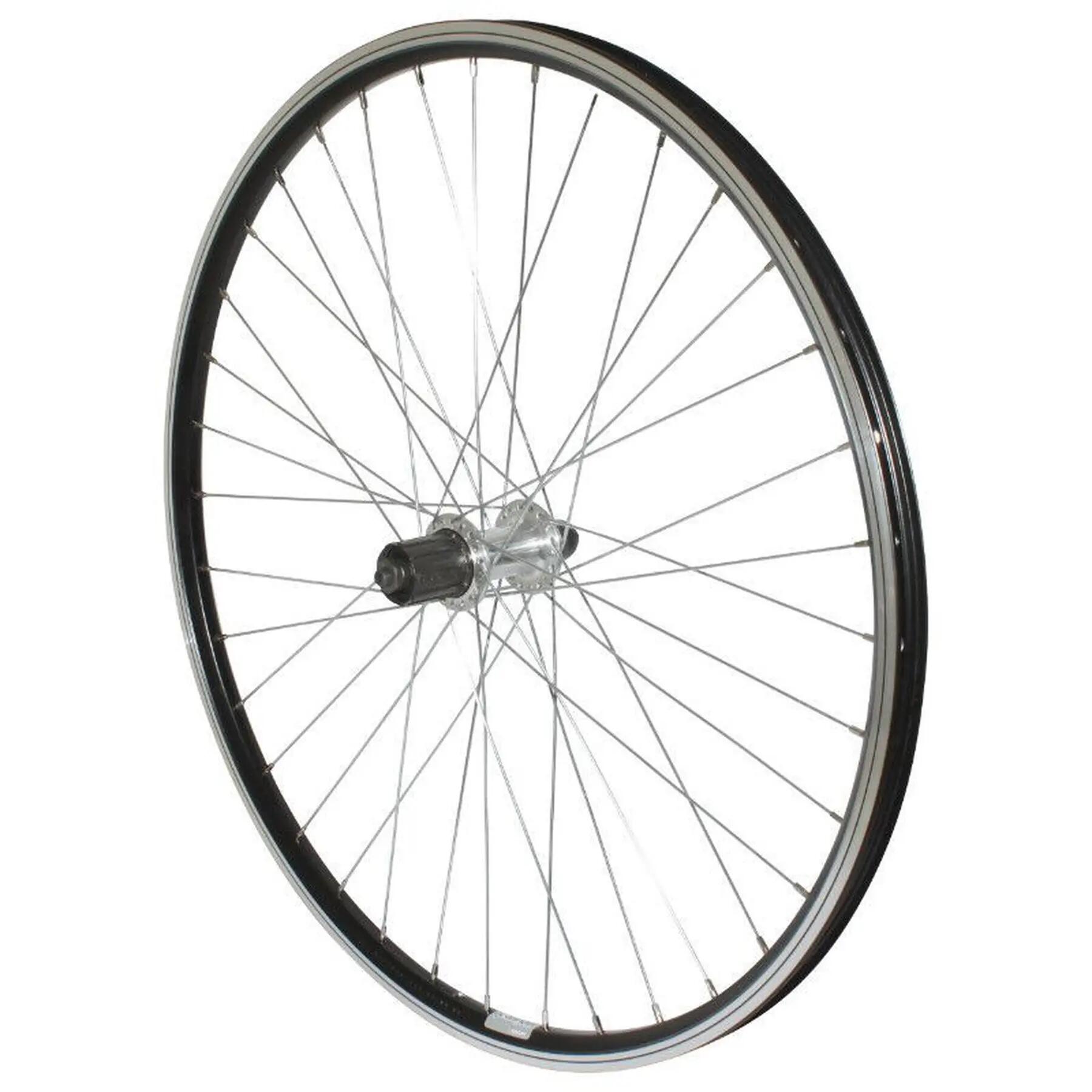 Tylnie koło MTB z podwójną ścianką, piasta aluminium, zamek kaseta Velox P2R 9-8
