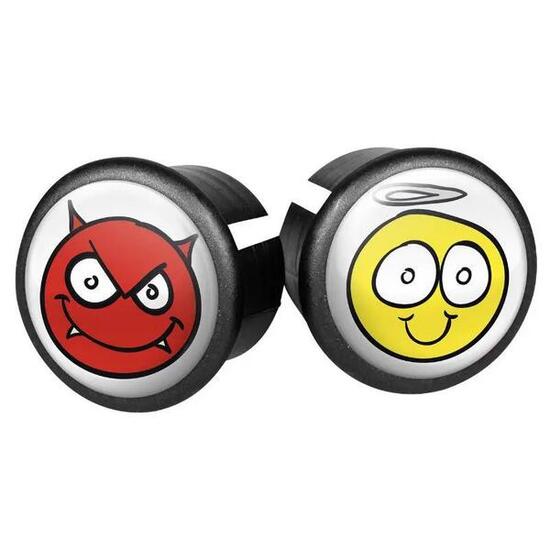 Lot de 2 bouchons de cintre vélo route Velox Doming Ange demon