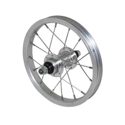 Achterwiel aluminium naaf vaste as vrijloop p2r city