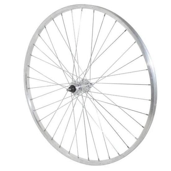 Roue vélo city arrière moyeu axe plein aluminium Velox RL 1-3V.