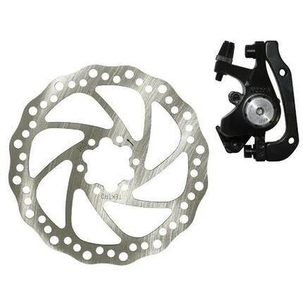 Frein a disque mecanique arriere etrier + disque + adaptateur compatible arriere