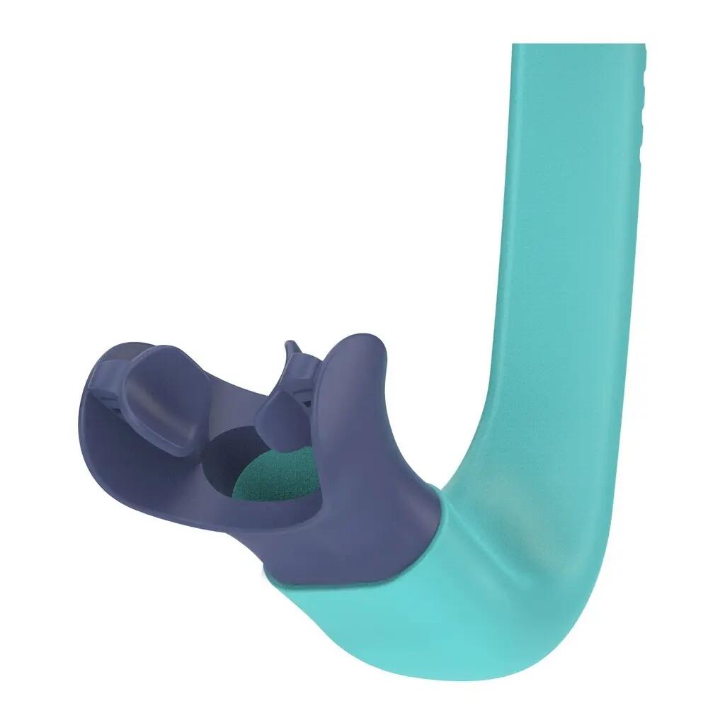 Esnórquel de cabeza Speedo Bullet Verde ártico/Azul hapuna 3/4