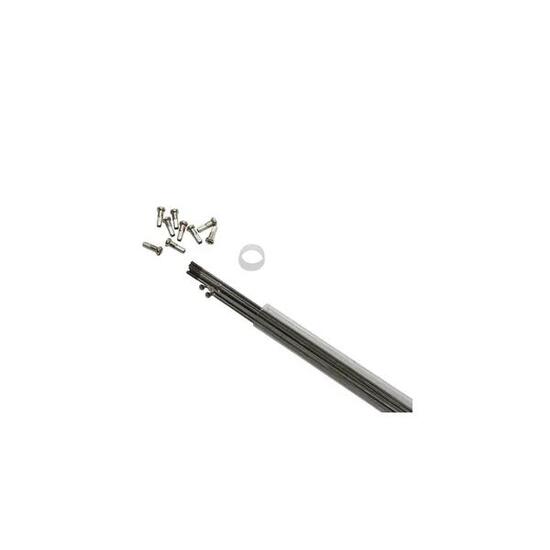 Tube de 10 rayons inox tête coudée avec écrou P2R 250 mm