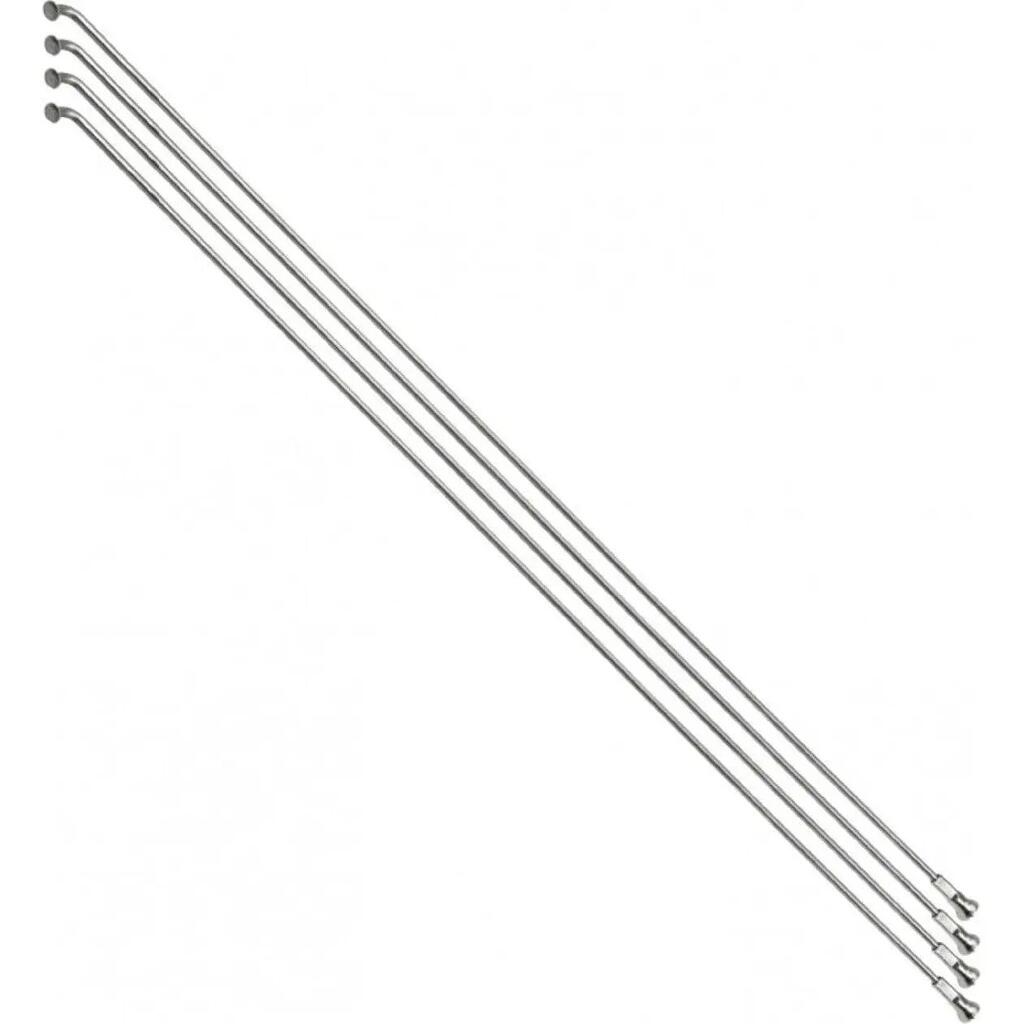 Set of 4 stainless steel reinforced spokes with angled head and nipples P2R 275