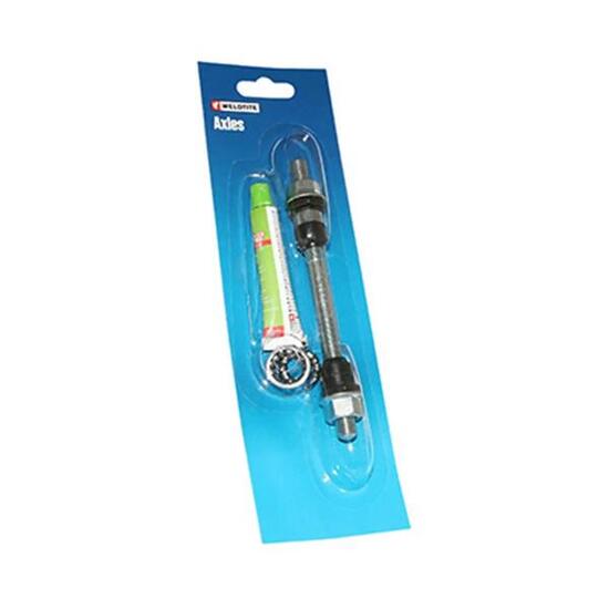 Axe de roue VTT avant plein avec graisse et cage billes Weldtite