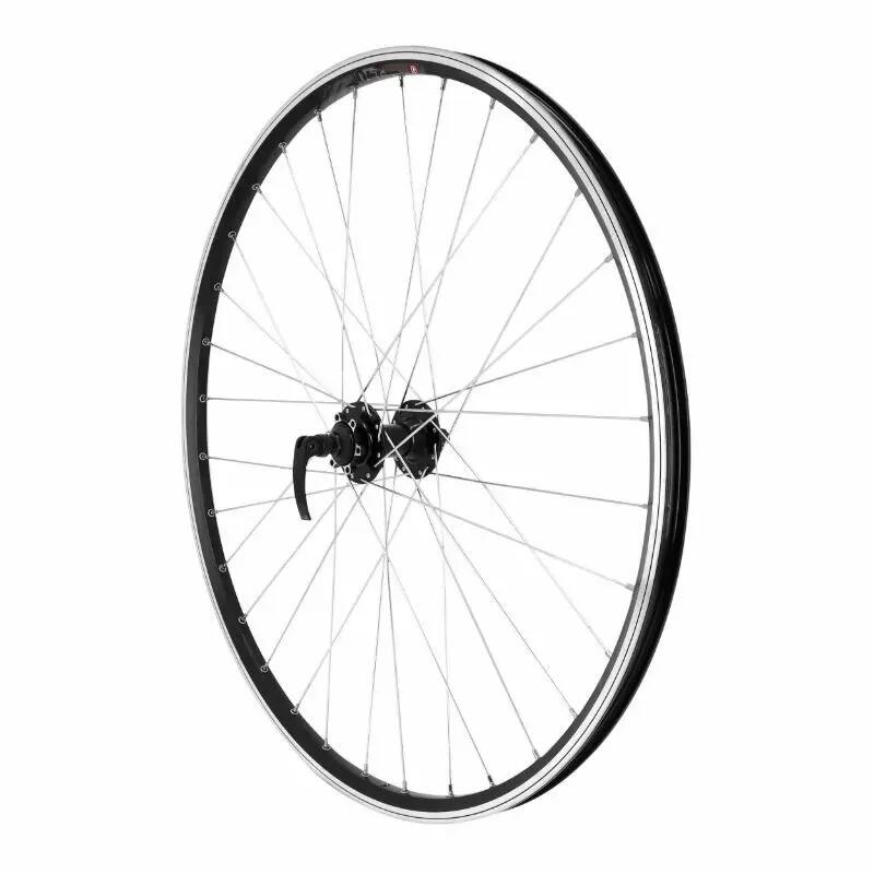 Roue de vélo VTC avant aluminium moyeu disc 6 trous Shimano Velox Disc-V-B M240 2/4