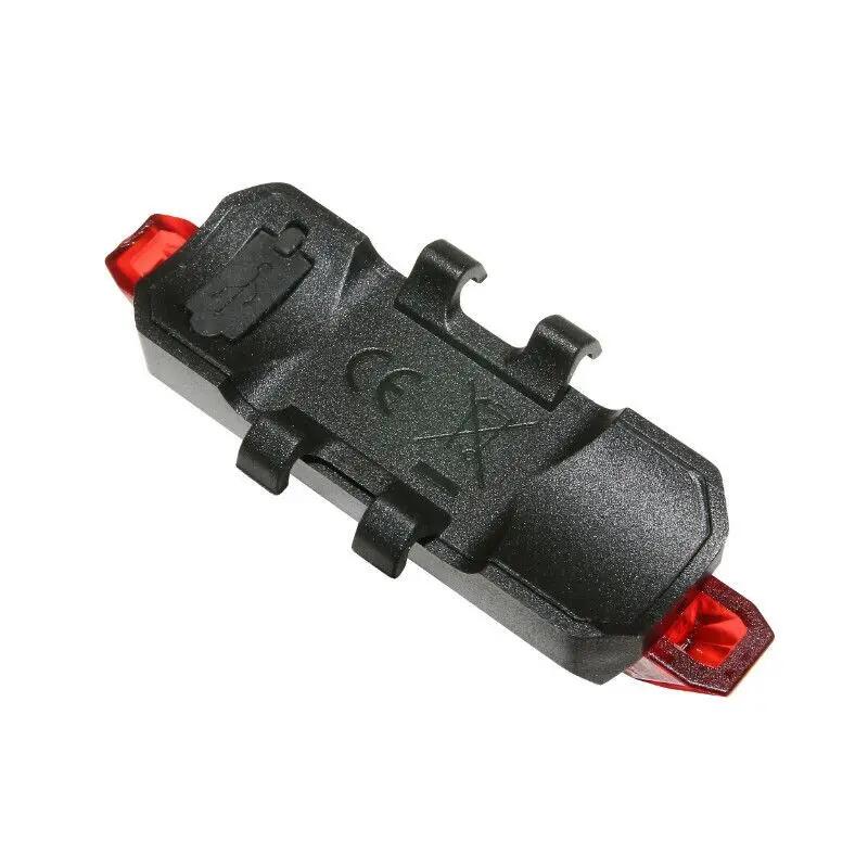Kit d'éclairage vélo USB lens sur cintre-tige de selle 5 Leds 2 fonctions P2R 4/5
