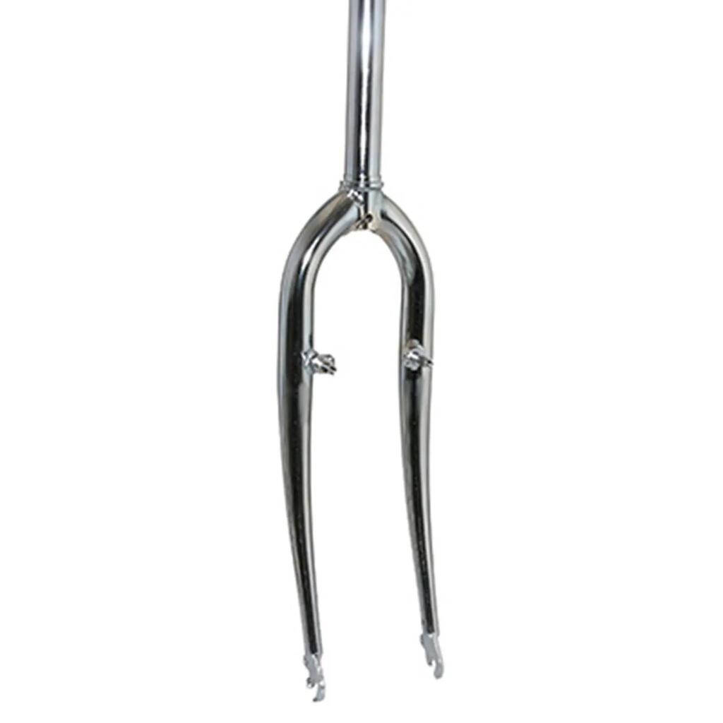 Rigid bent mountain bike fork with smooth pivot cleats 250mm 1''1-8 outside P2R