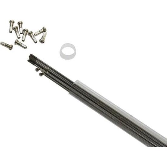 Tube de 10 rayons inox tête coudée avec écrou P2R 300 mm