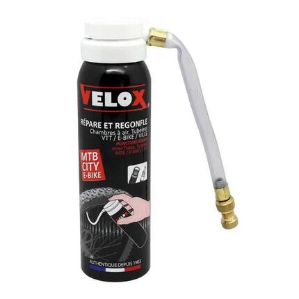 Bombe anti-crevaison VAE-E-Bike-VTT Velox Presta Schrader