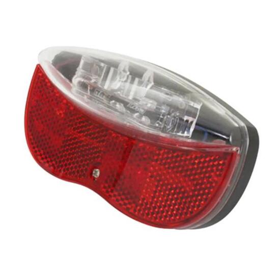 Éclairage vélo à pile arrière sur porte-bagages 2 Leds P2R