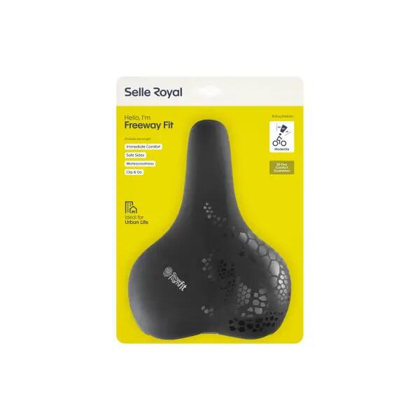 Selle à memoire de forme renfort lateral moderate Selle Royal Freeway Fit 4/5