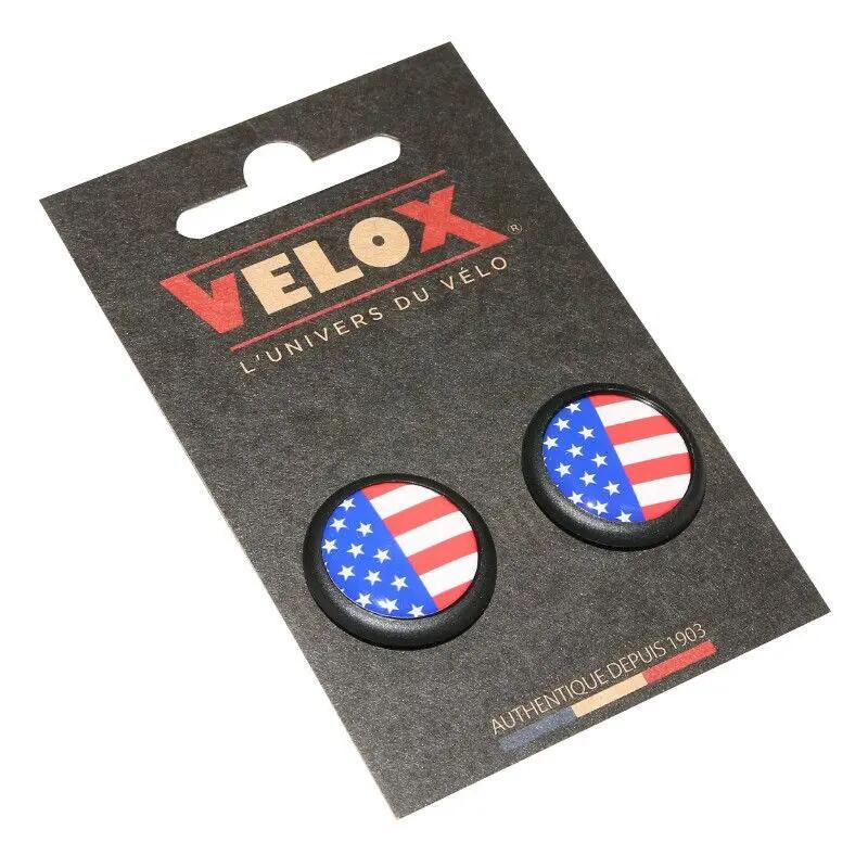 2er-Set Lenkerstopfen für Straßenfahrräder Velox Doming Usa 2/2