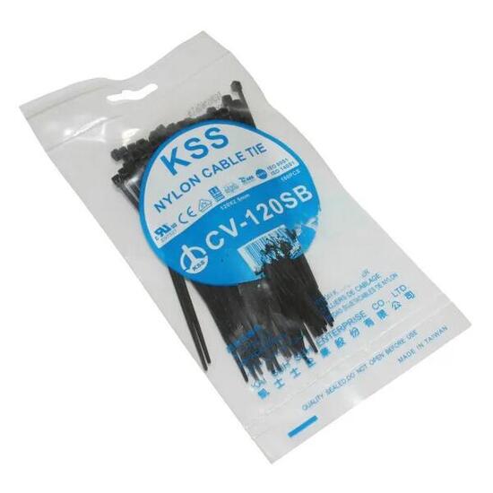 Lot de 100 colliers de serrage nylon P2R Rilsan 2,5x120 mm
