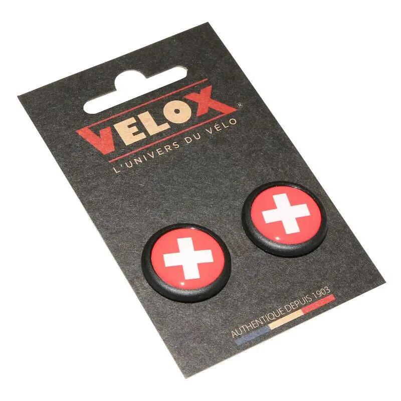 Lot de 2 bouchons de cintre vélo route Velox Doming Suisse 2/2