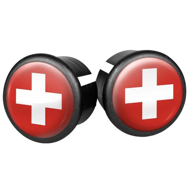 Lot de 2 bouchons de cintre vélo route Velox Doming Suisse 1/2