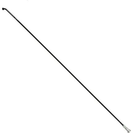 Platte roestvrijstalen spaak met schuine kop en nippels P2R Sapim 262 mm