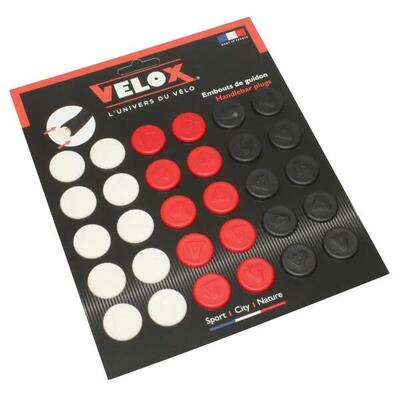 Set di 30 tappi manubrio per bici da corsa Velox
