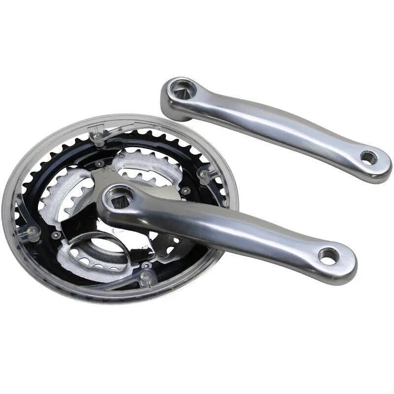 SELECTION P2R Hliníkový pedálový systém pro MTB s ochranným štítem P2R 7-8V. 170 mm 42-34-24