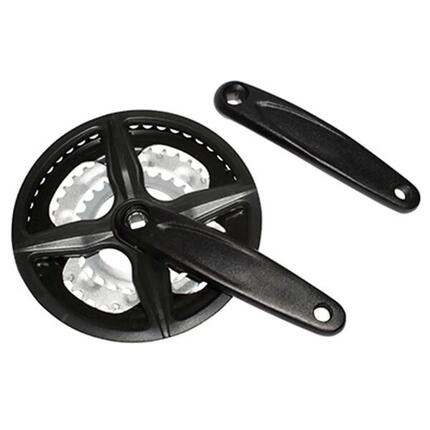 Korba MTB aluminiowa (z uchwytem) z osłoną P2R X 9V. 170 mm 48-38-28