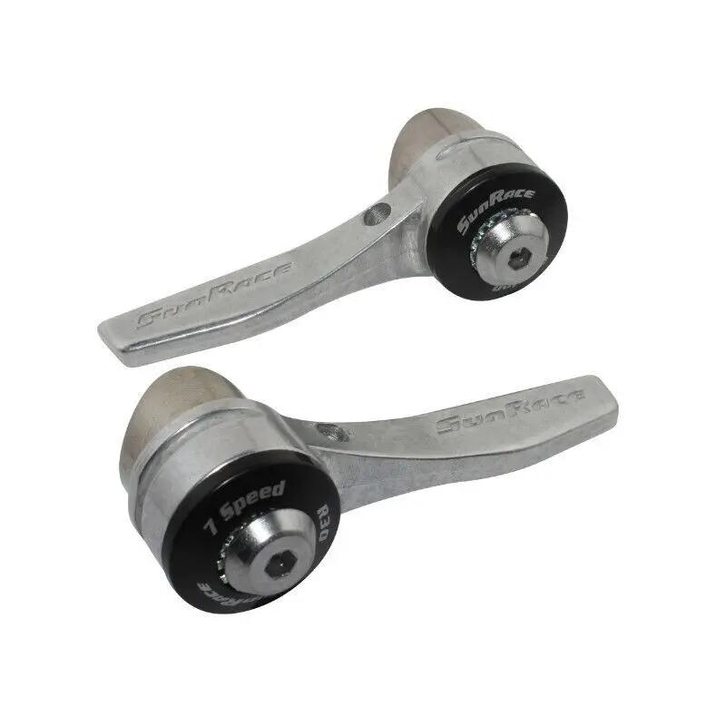 Pair of road bike shifters for plot frame Sunrace Braser 3x7V