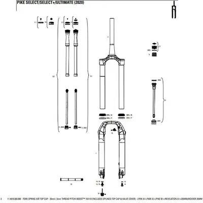 Fork Rockshox Top Cap Db Splined 35mm