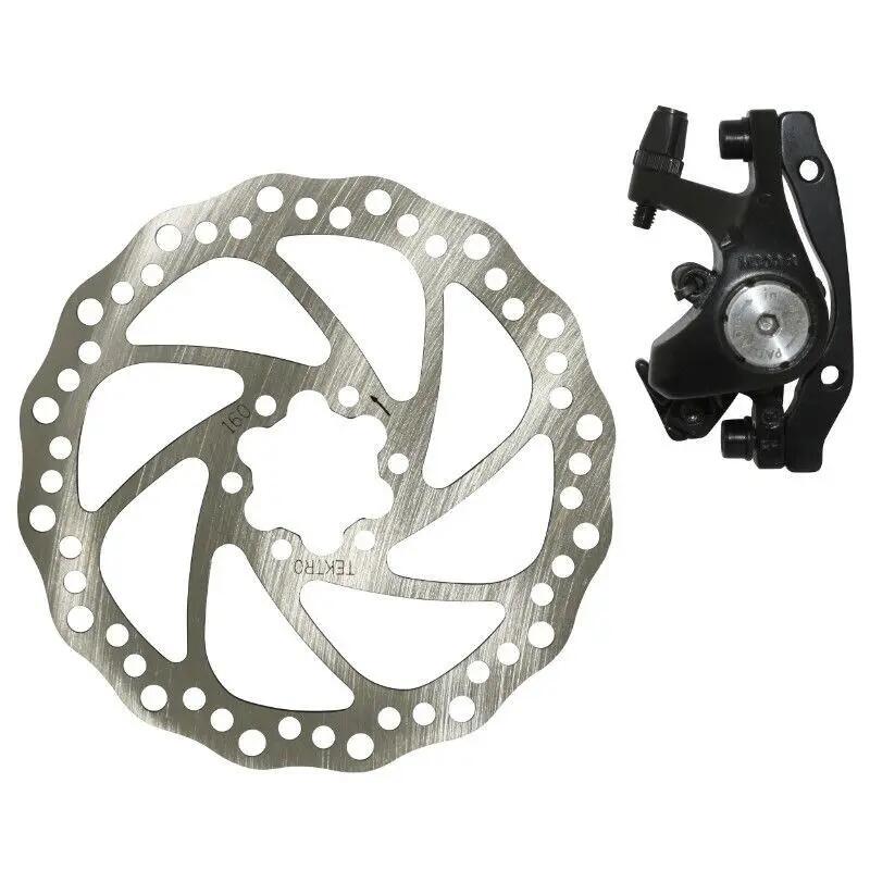 Mechanical disc brake front caliper + disc + adapter compatible front and rear P
