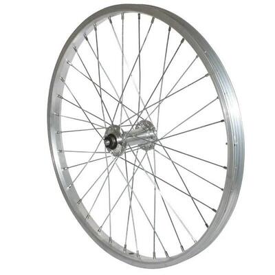 Aluminium voorwiel met aluminium naaf en slot velox