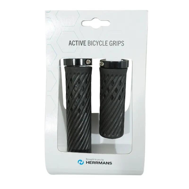 Par de pegas de bicicleta de montanha com gola Herrmans luna lock 2/2