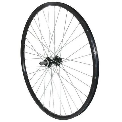 Roue de vélo VTT disc arrière aluminium double paroi moyeu 36 rayons aluminium 6