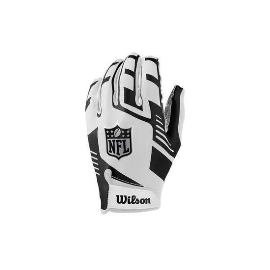 Gants de Football Américain Wilson NFL Stretch Fit receveur Blanc