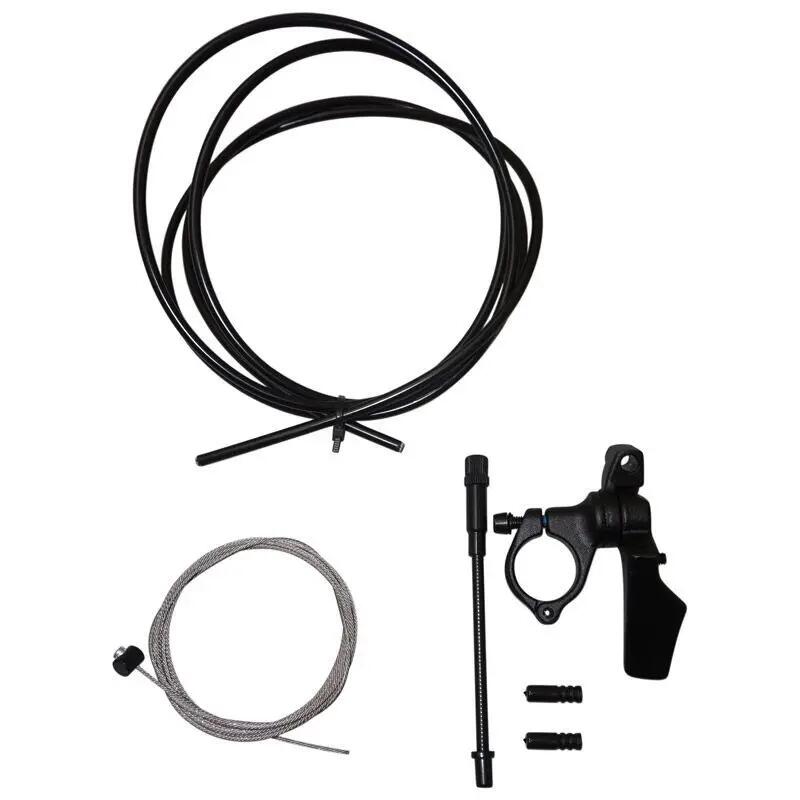 Levier pour tige de selle réglable alu fixation cintre VTT livré avec cable P2R 3/3
