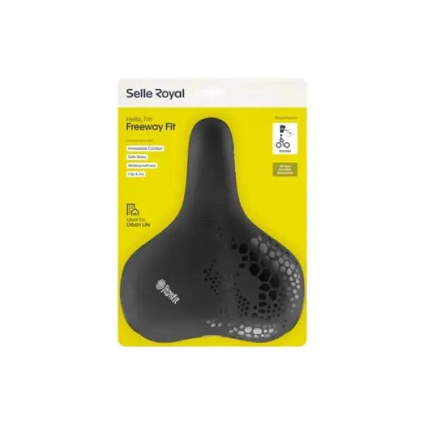 Selle de vélo Freeway Fit, noir, Unisex, 257x210mm, relaxed 5/5