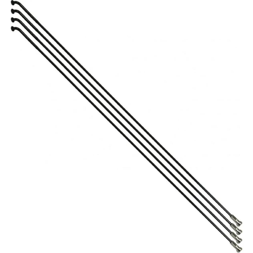 Set of 4 stainless steel reinforced spokes with nipples P2R Sapim 270 mm