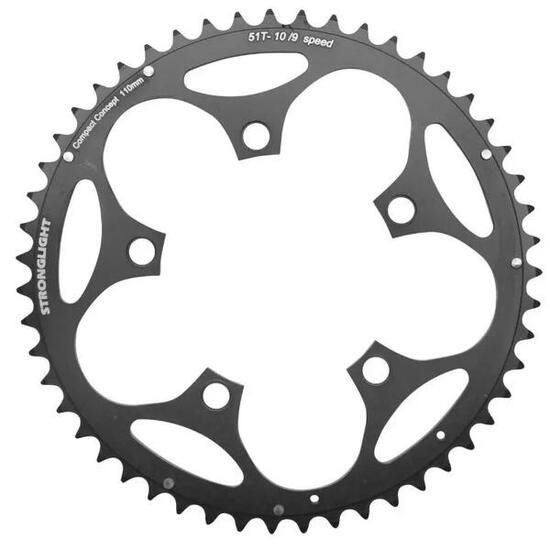 Plateau route 5 branches extérieur Stronglight Dural Type Shimano