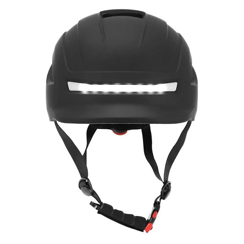 Casque vélo avec clignotant + commande au cintre reglage molette P2R Urbain/City 2/7