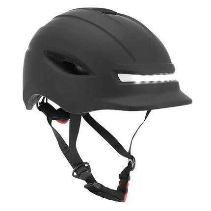 Casque vélo avec clignotant + commande au cintre reglage molette P2R Urbain/City