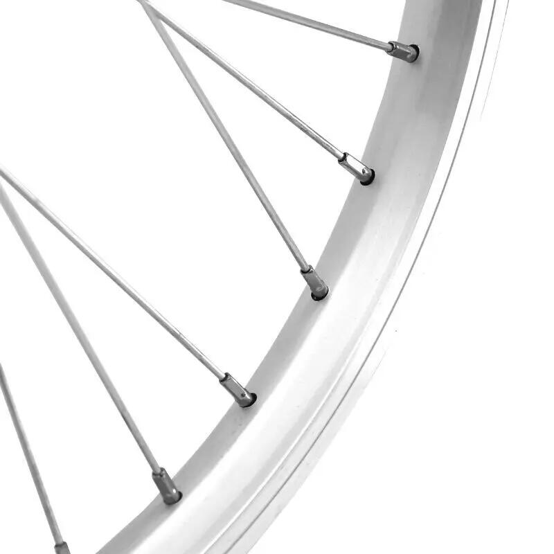 Roue arrière alu double paroi moyeu alu axe plein roue libre (avec écrou 10x100) 3/4