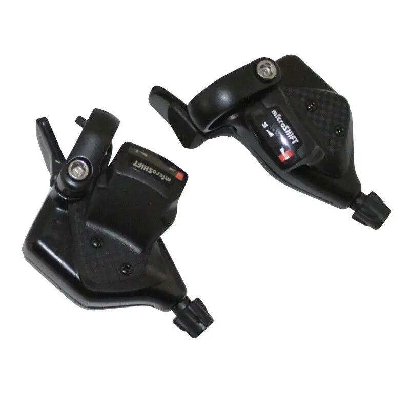 Pair of indexed aluminum levers with handle P2R Rapid Push-Pull 9V.