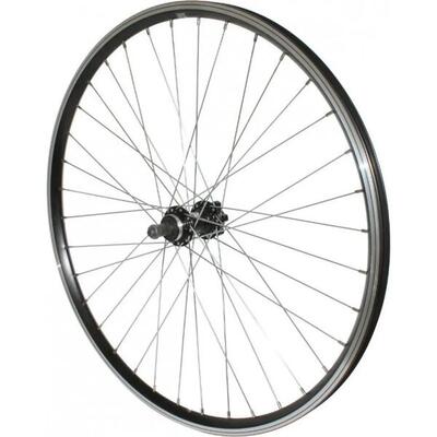 6 gaats achterwiel aluminium dubbelwandig 36 spaken vrije wielnaaf p2r