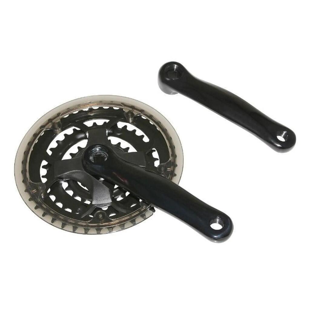 Mountain bike crankset with chain guard P2R 7-8V. 150 mm 42-32-22