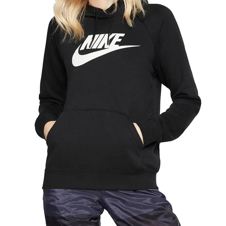 Felpa Con Cappuccio Donna Nike Essential Nero 3/6