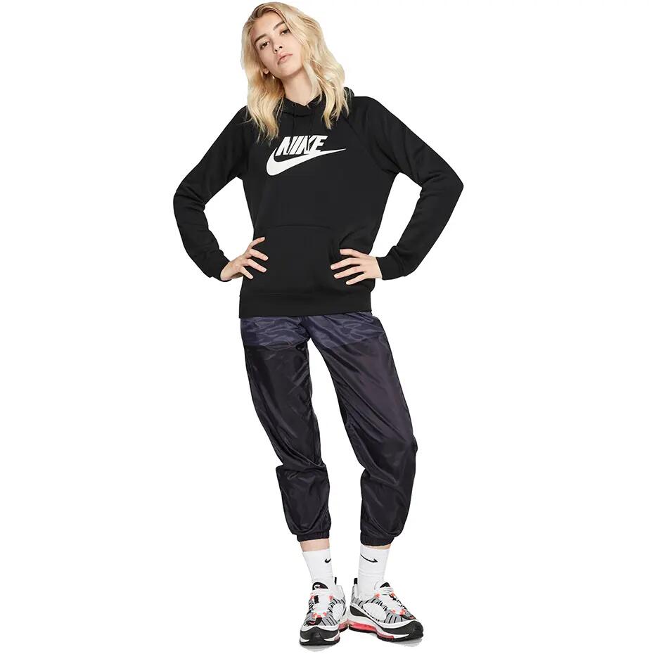 Felpa Con Cappuccio Donna Nike Essential Nero 4/6