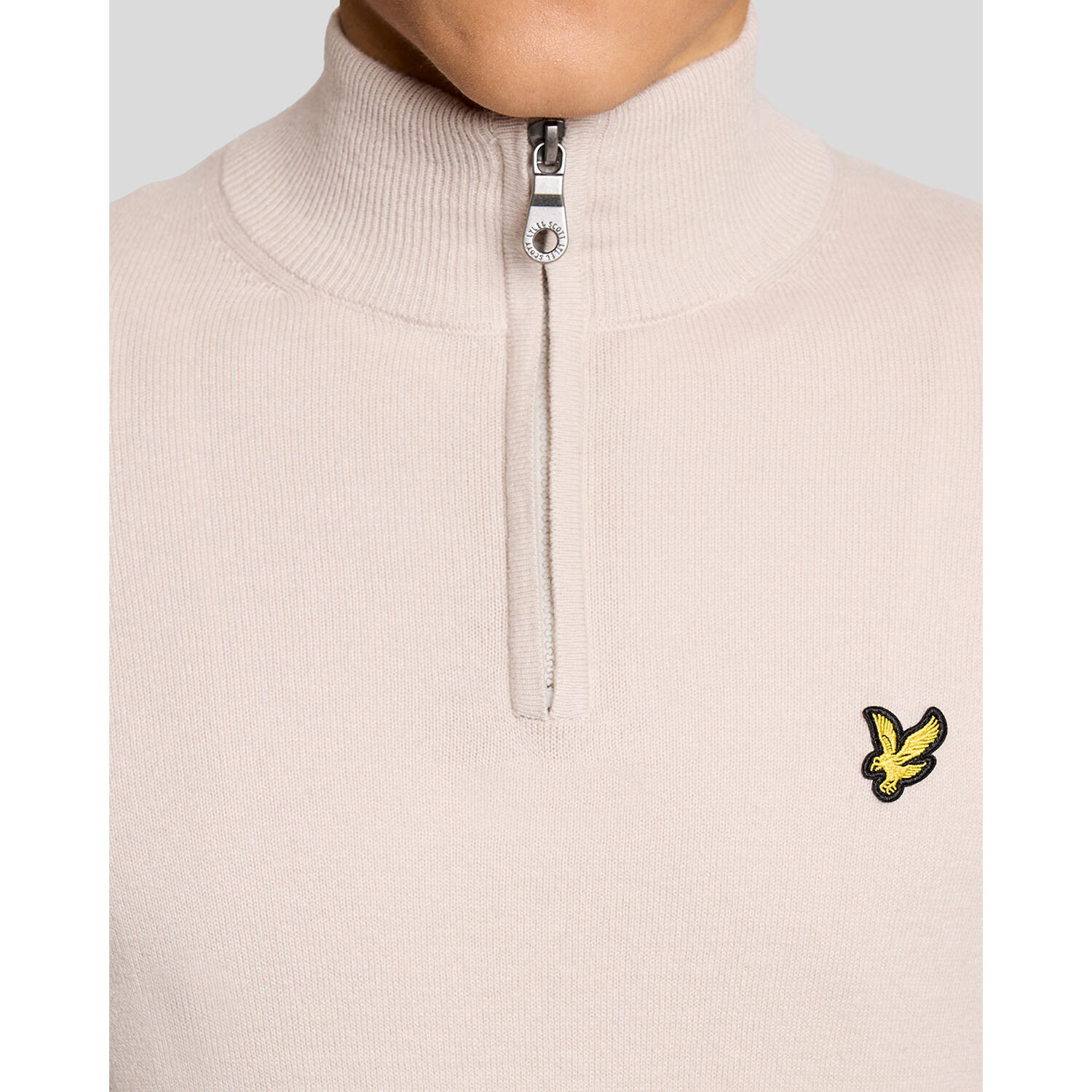 Jersey de algodón merino con cremallera de cuarto. Lyle & Scott 5/7