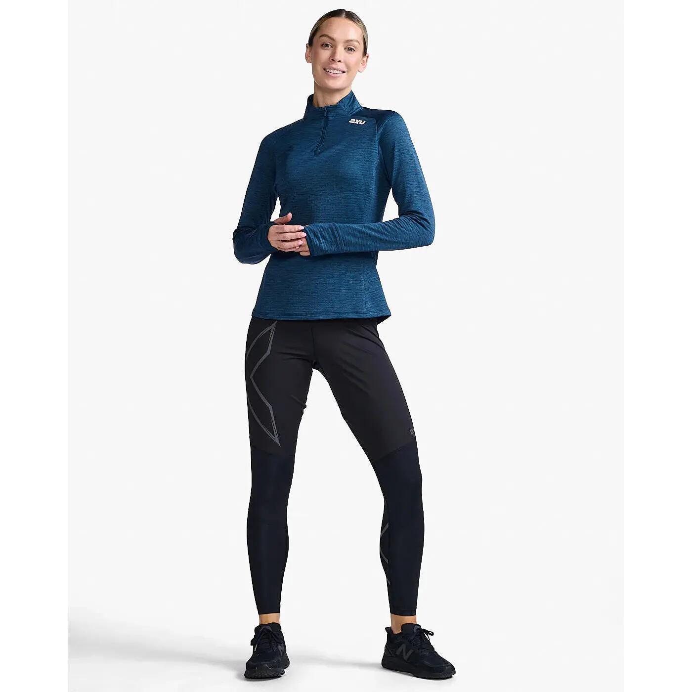 Maglia a maniche lunghe con zip a 1/4 da donna 2XU Ignition 2/3